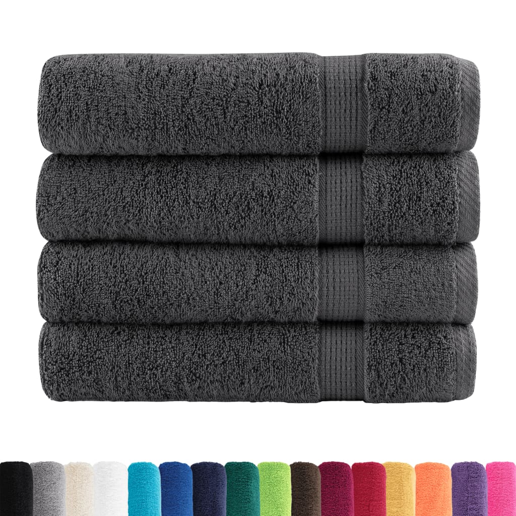 Vidaxx bath towels solund 4 pcs 600 g m² 100x150 cm anthracite