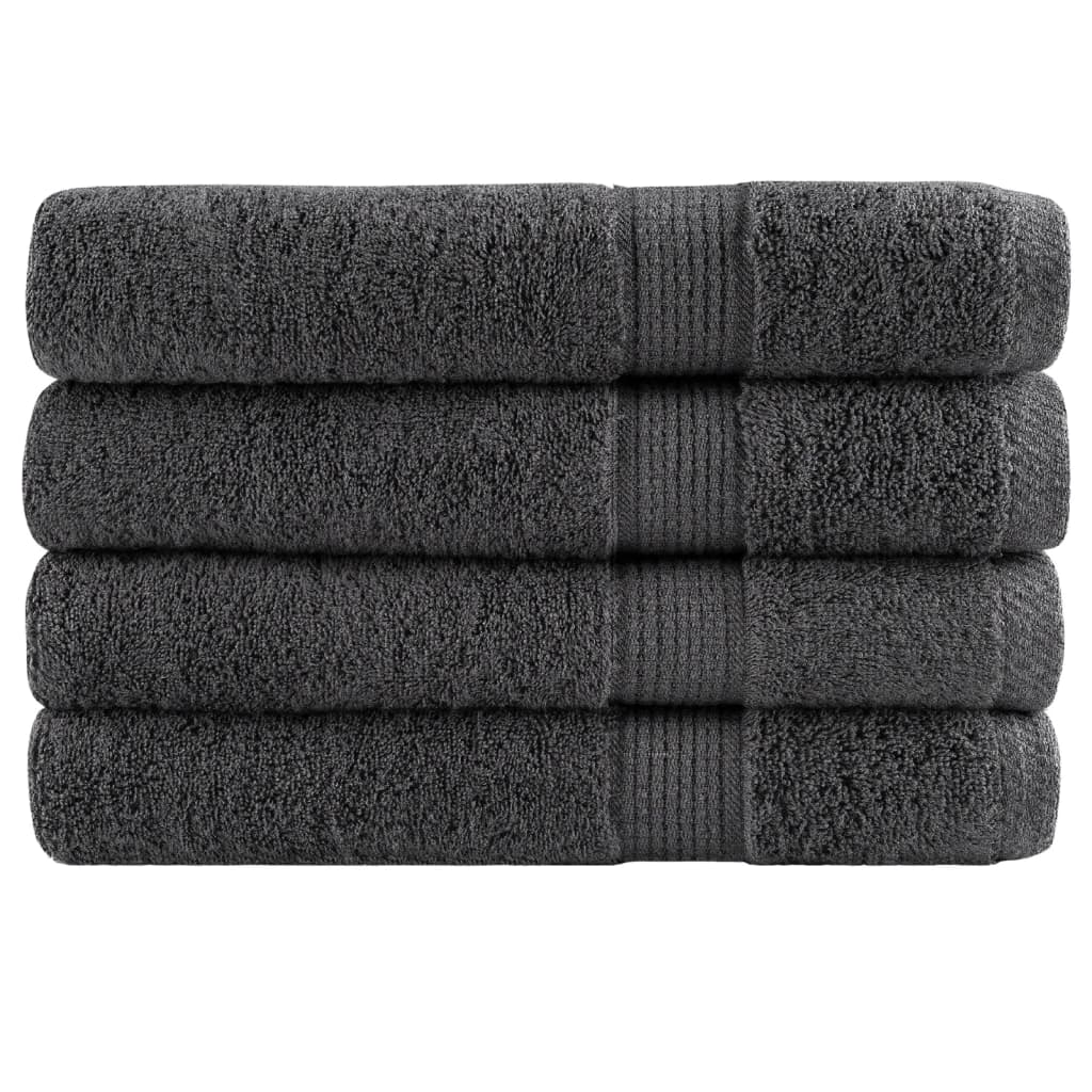 VidaXL sauna towels solund 4 pcs 600 g m² 80x200 cm anthracite color