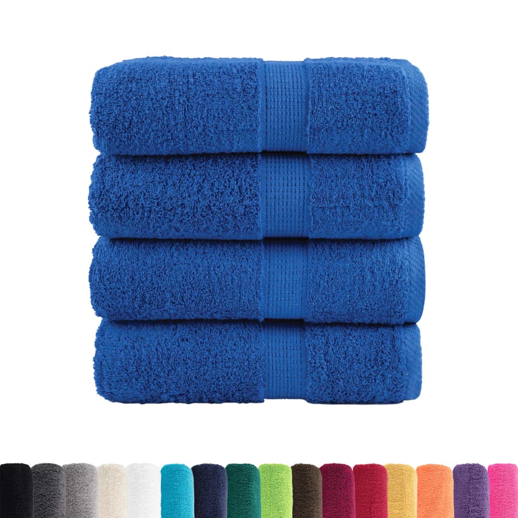 Vidaxx premium washcloths solund 4 pieces blue 30x30 cm 600 g m²