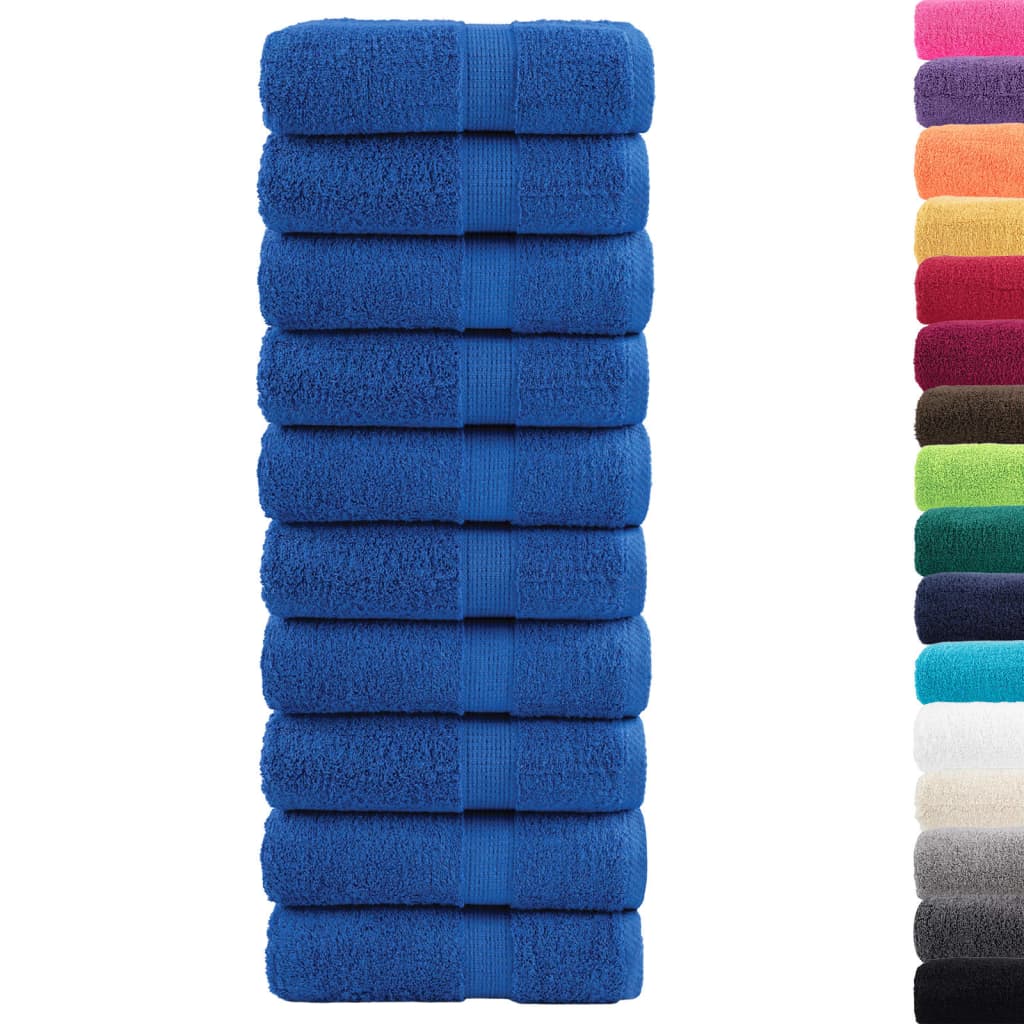 Vidaxx premium washcloths solund 10 pieces blue 30x30 cm 600 g m²