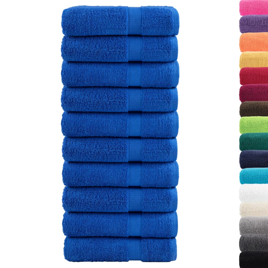 Vidaxx towels solund 10 pcs 600 g m² 50x100 cm blue