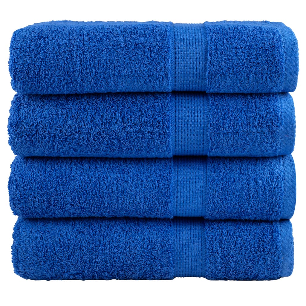 VidaXL bath towels solund 4 pcs 600 g m² 70x140 cm blue