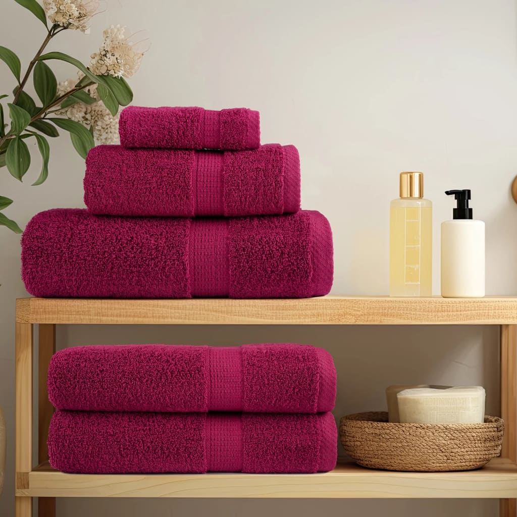 VidaXL guest towels solund 2 pcs 600 g m² 30x50 cm burgundy red