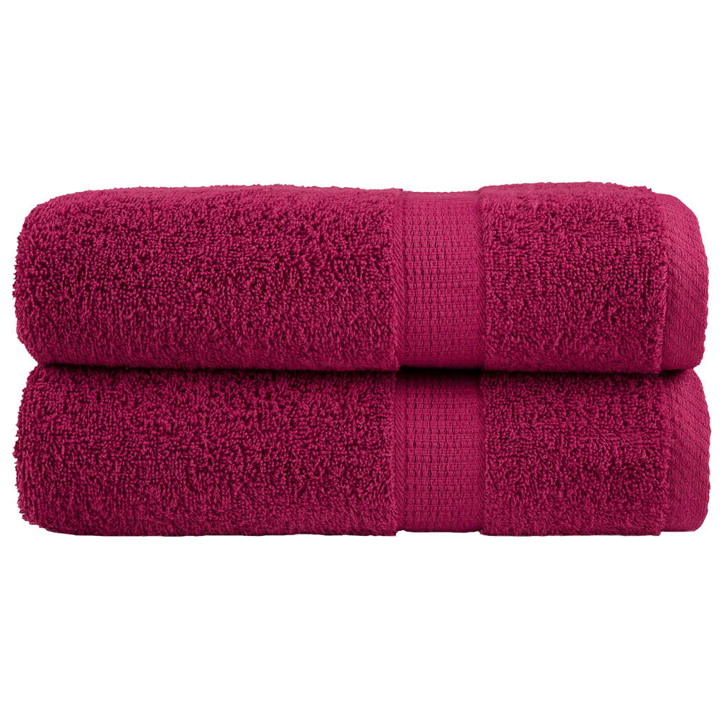 VidaXL bath towels solund 2 pcs 600 g m² 70x140 cm burgundy