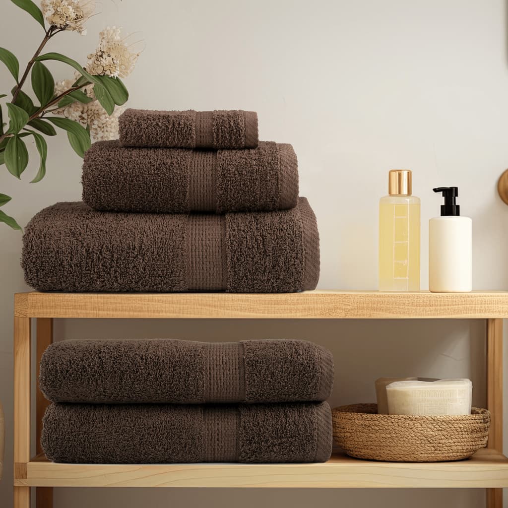 Vidaxx bath towels solund 2 pcs 600 g m² 100x150 cm brown