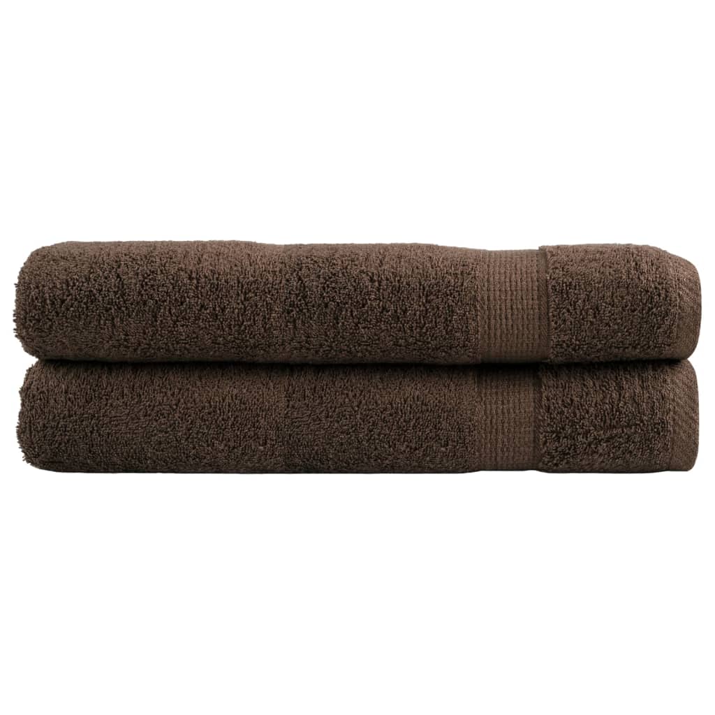 Vidaxx sauna towels solund 2 pcs 600 g m² 80x200 cm brown