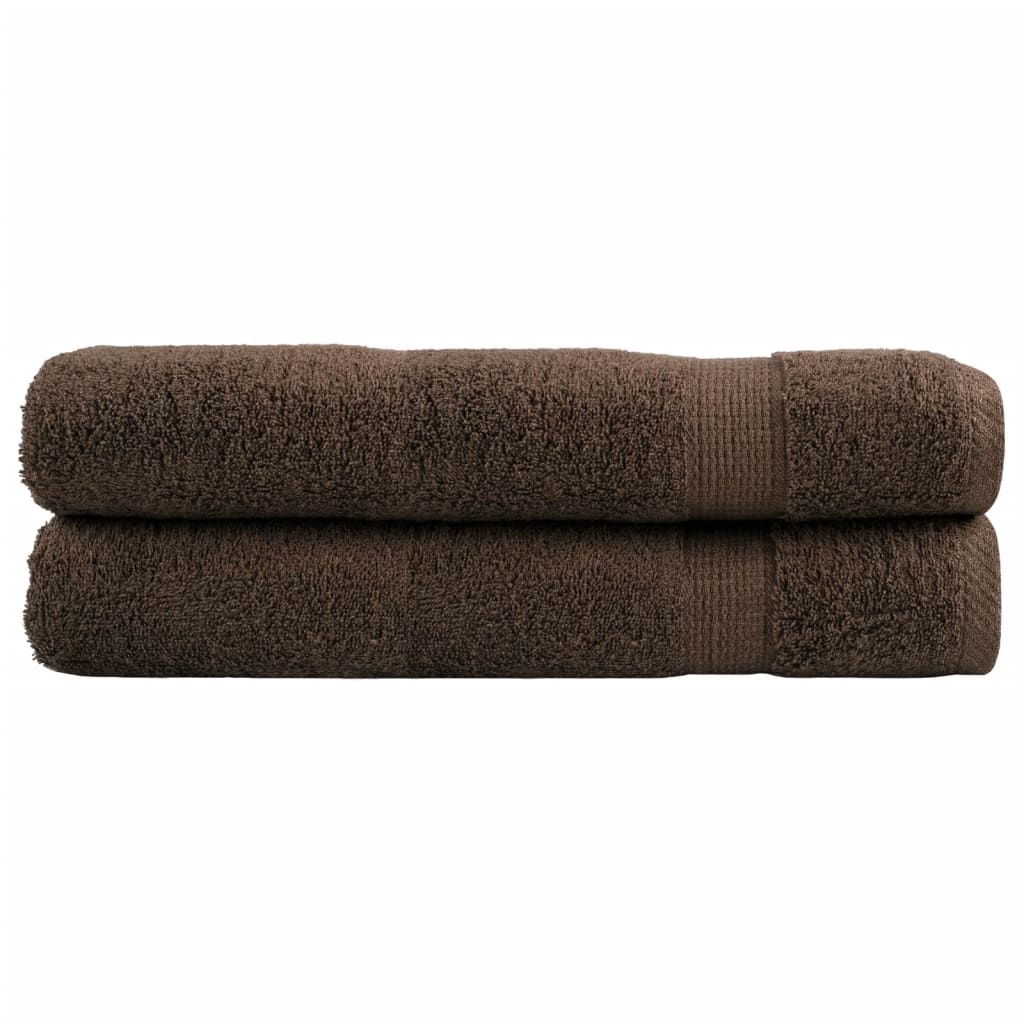 Vidaxx towels solund 2 pcs 600 g m² 100x200 cm brown