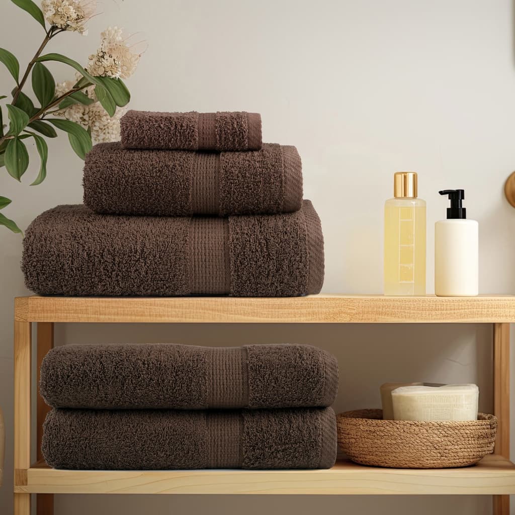 Vidaxx towels solund 2 pcs 600 g m² 100x200 cm brown