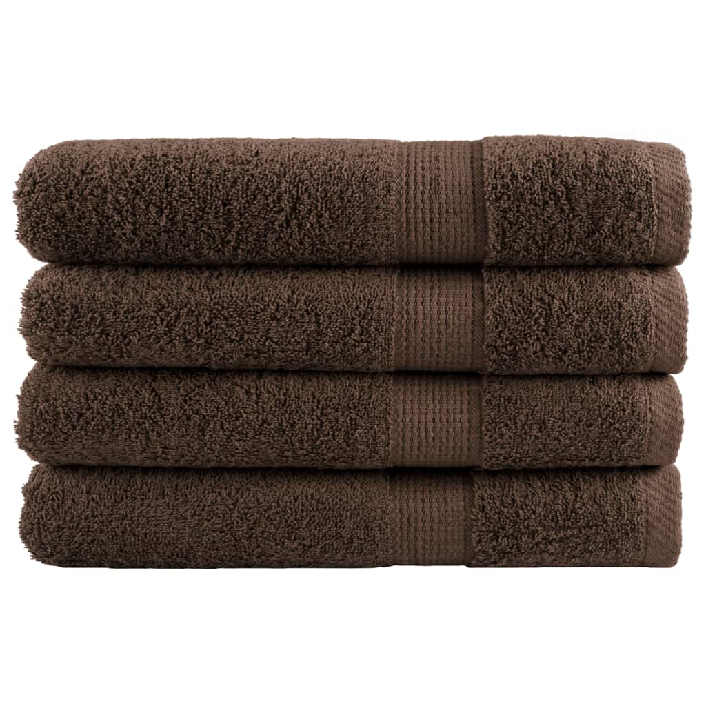 Vidaxx towels solund 4 pcs 600 g m² 100x200 cm brown