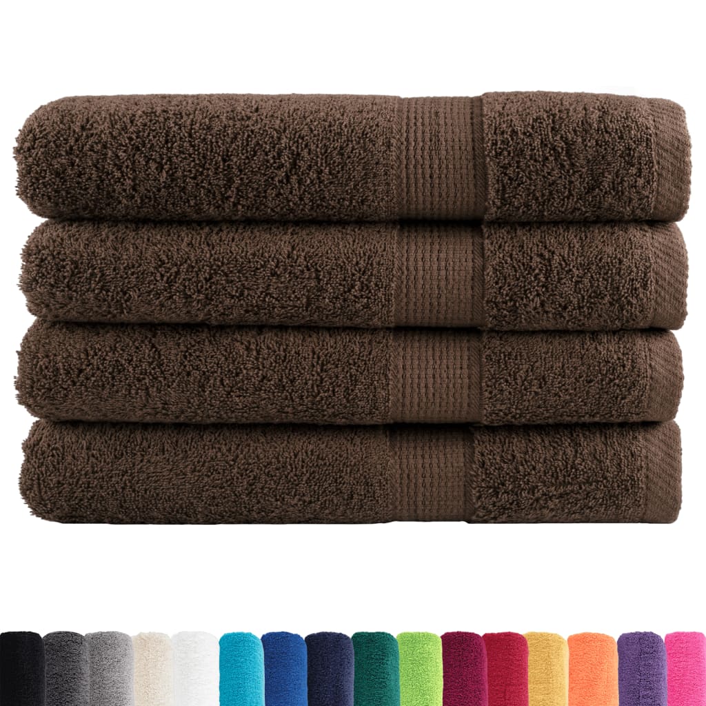 Vidaxx towels solund 4 pcs 600 g m² 100x200 cm brown