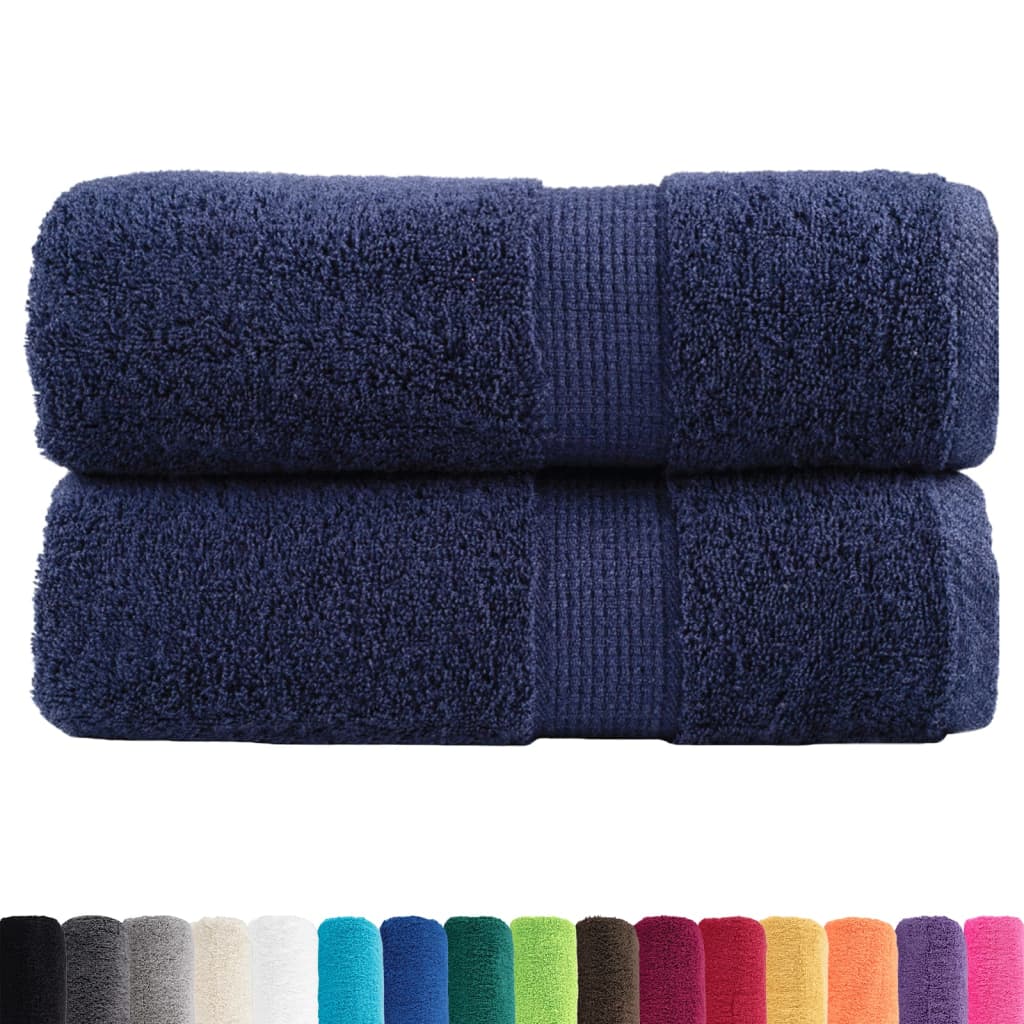 Vidaxx premium washcloths solund 2 pieces navy blue 30x30 cm 600 g m²