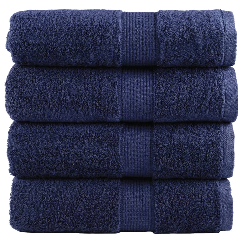 Vidaxx premium washcloths solund 4 pieces navy blue 30x30 cm 600 g m²