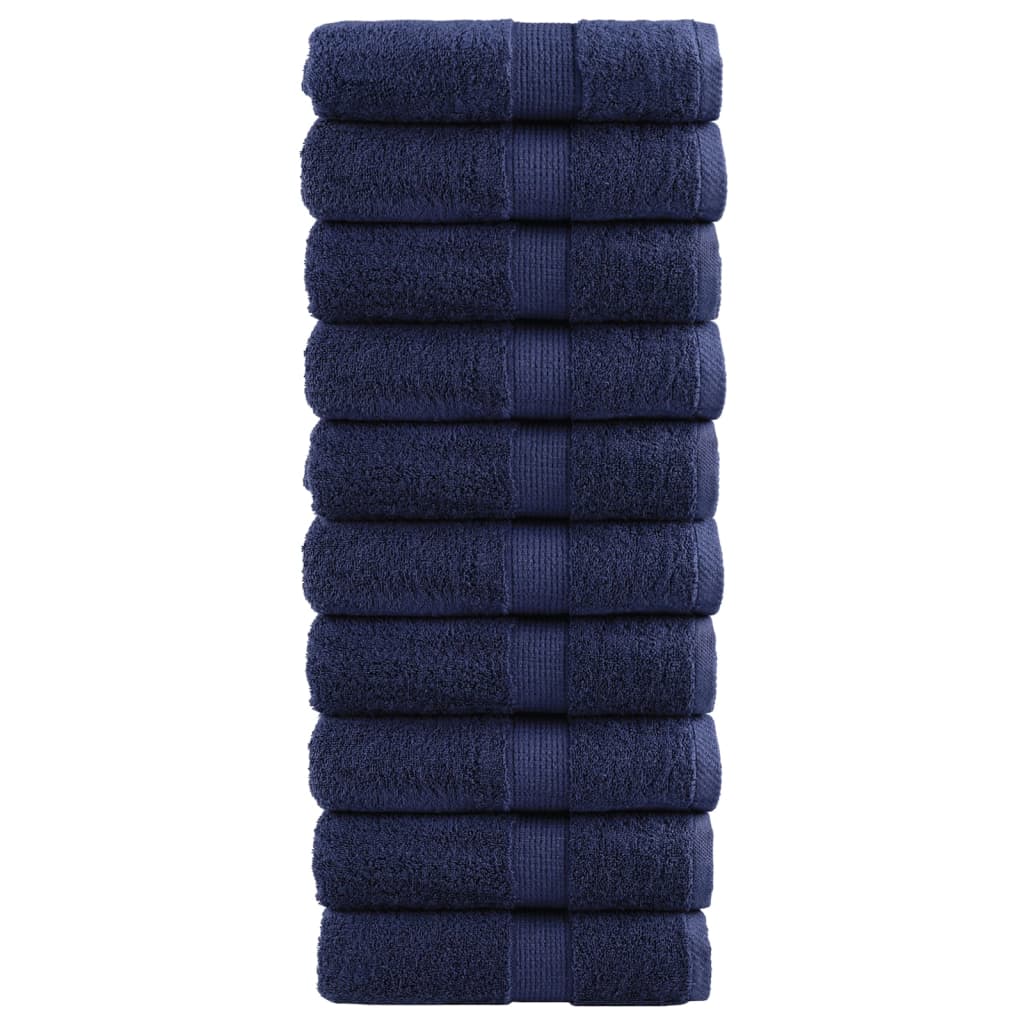 Vidaxx premium washcloths solund 10 pieces navy blue 30x30 cm 600 g m²
