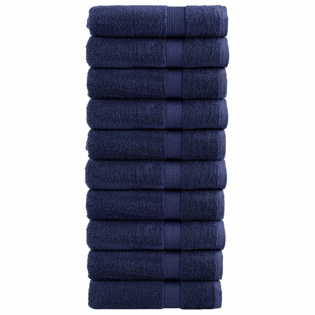 Vidaxx towels solund 10 pcs 600 g m² 50x100 cm navy blue