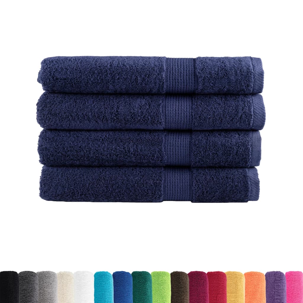 Vidaxx sauna towels solund 4 pcs 600 g m² 80x200 cm navy blue