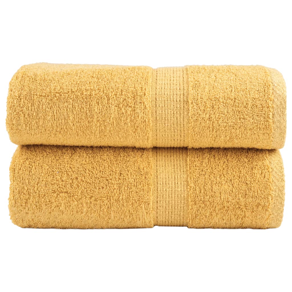Vidaxx premium washcloths solund 2 pieces gold 30x30cm 600 g m²