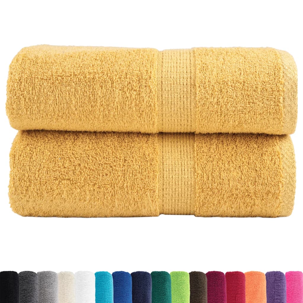 Vidaxx premium washcloths solund 2 pieces gold 30x30cm 600 g m²