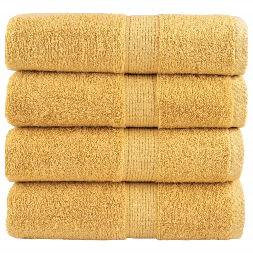 Vidaxx premium washcloths solund 4 pieces gold 30x30cm 600 g m²