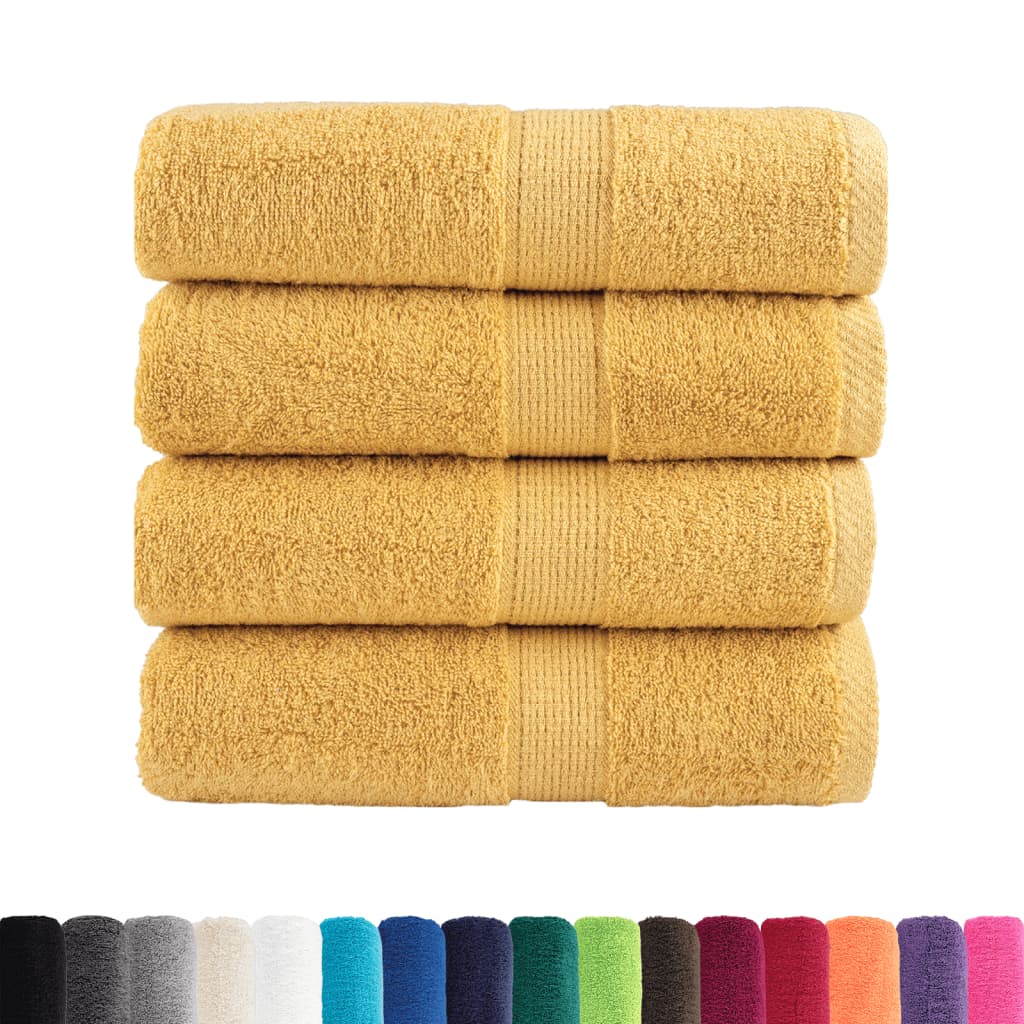 Vidaxx premium washcloths solund 4 pieces gold 30x30cm 600 g m²