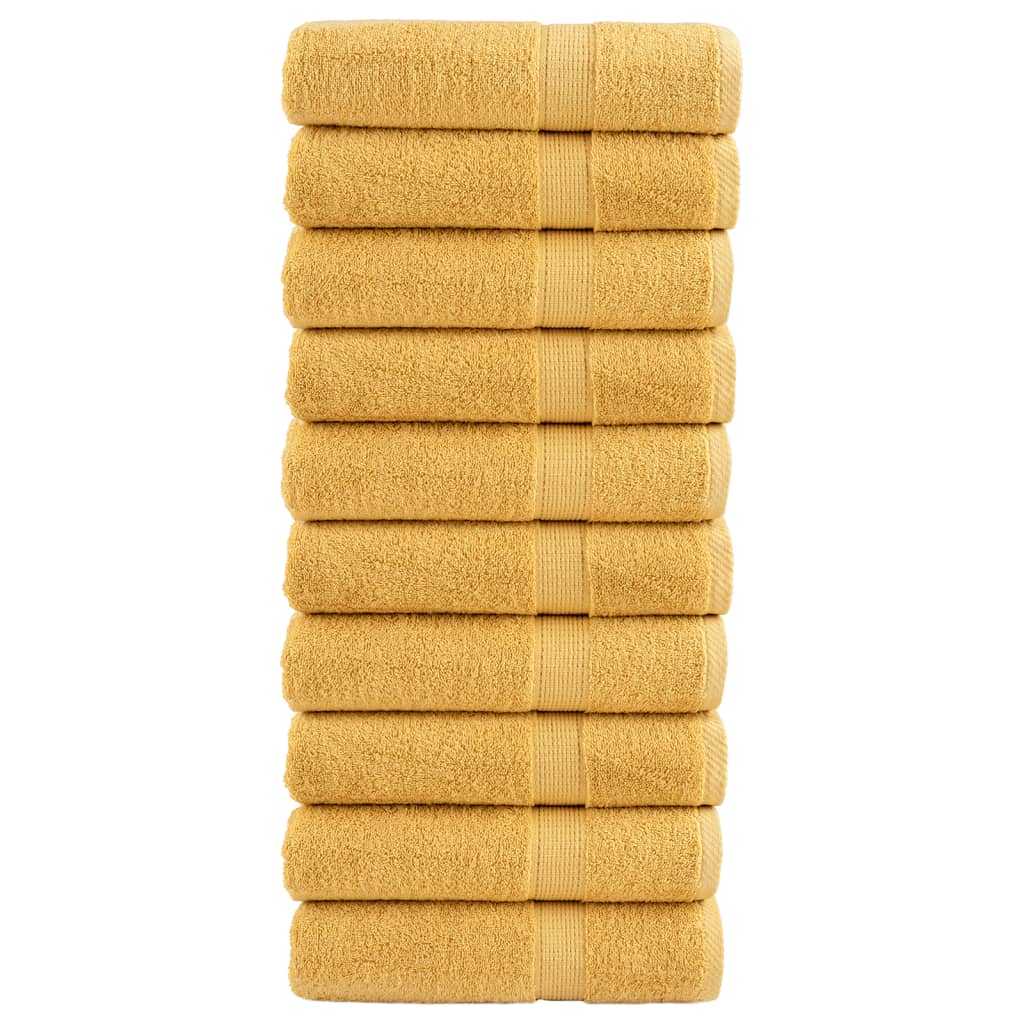 Vidaxx towels solund 10 pcs 600 g m² 50x100 cm gold-colored