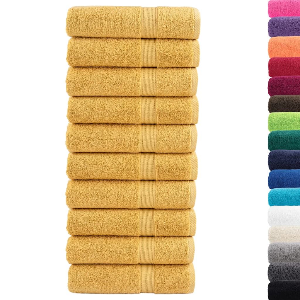 Vidaxx towels solund 10 pcs 600 g m² 50x100 cm gold-colored