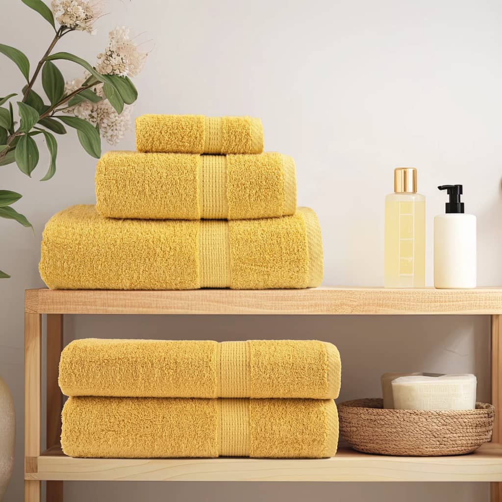 VidaXL sauna towels solund 4 pcs 600 g m² 80x200 cm gold-colored