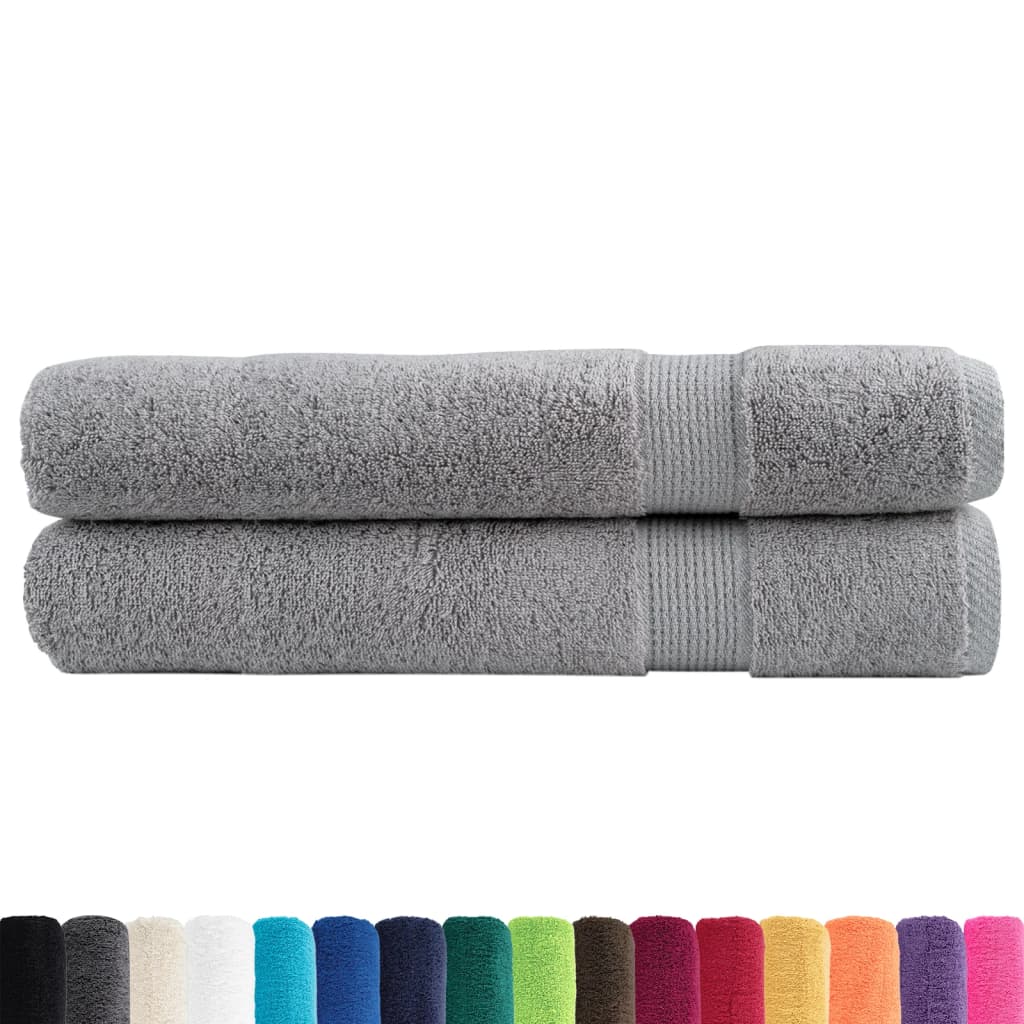 Vidaxx towels solund 2 pcs 600 g m² 100x200 cm gray