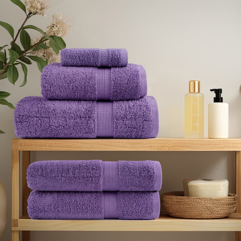 Vidaxx premium washcloths solund 2 pcs purple 30x30 cm 600 g m2