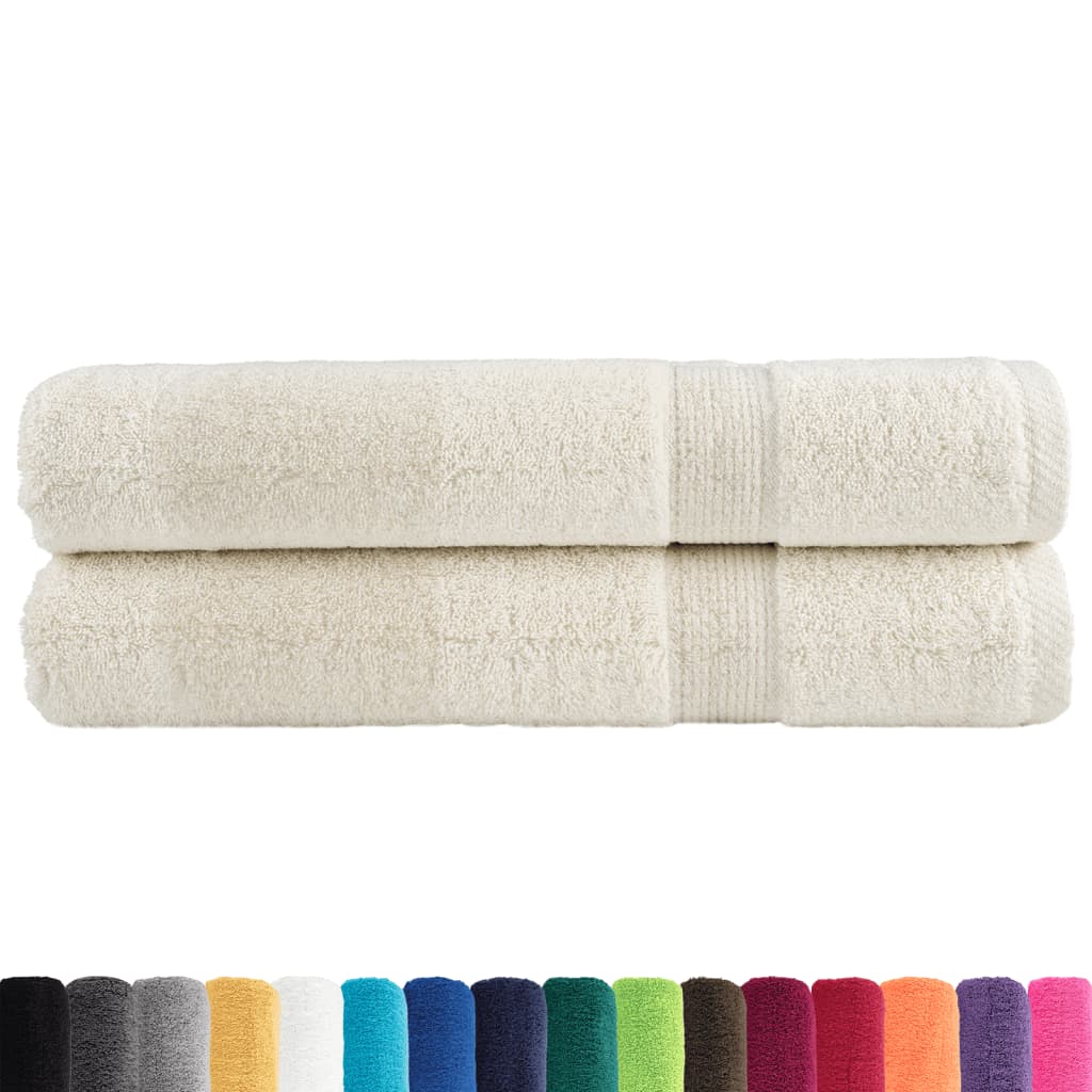 Vidaxx towels solund 2 pcs 600 g m² 100x200 cm cream