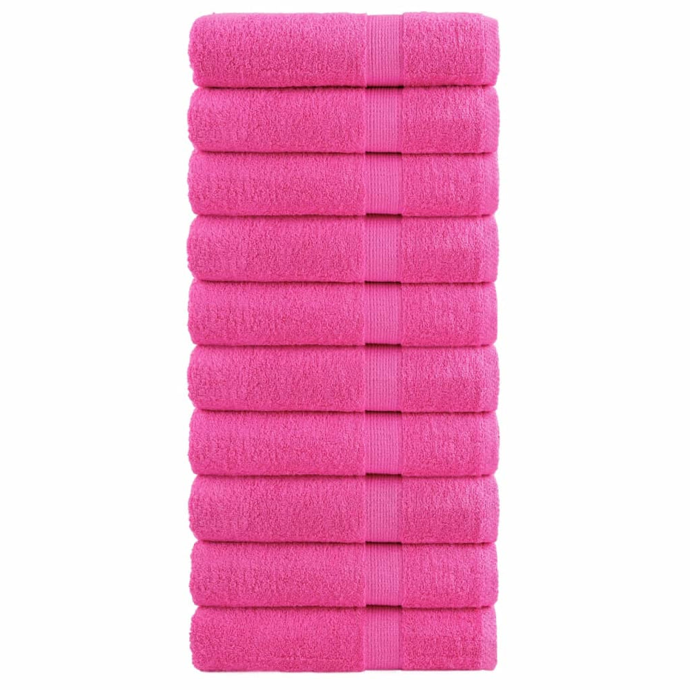 Serviettes Vidaxl Solund 10 st 600 g m² 50x100 cm rose