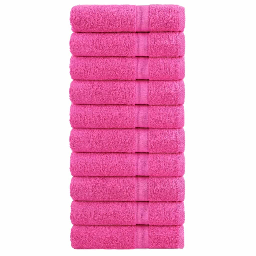 Serviettes Vidaxl Solund 10 st 600 g m² 50x100 cm rose