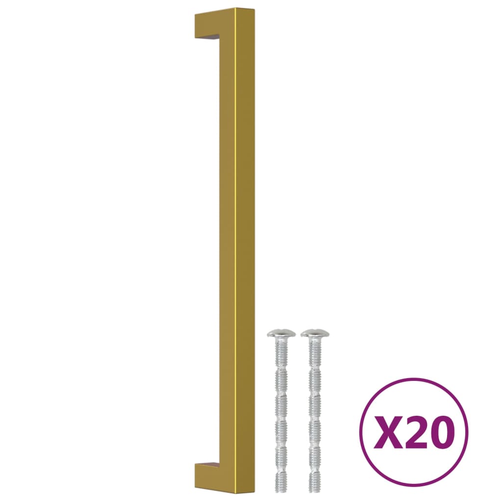 VidaXL Madla 20 ks 224 mm nerezová ocel zlaté barvy