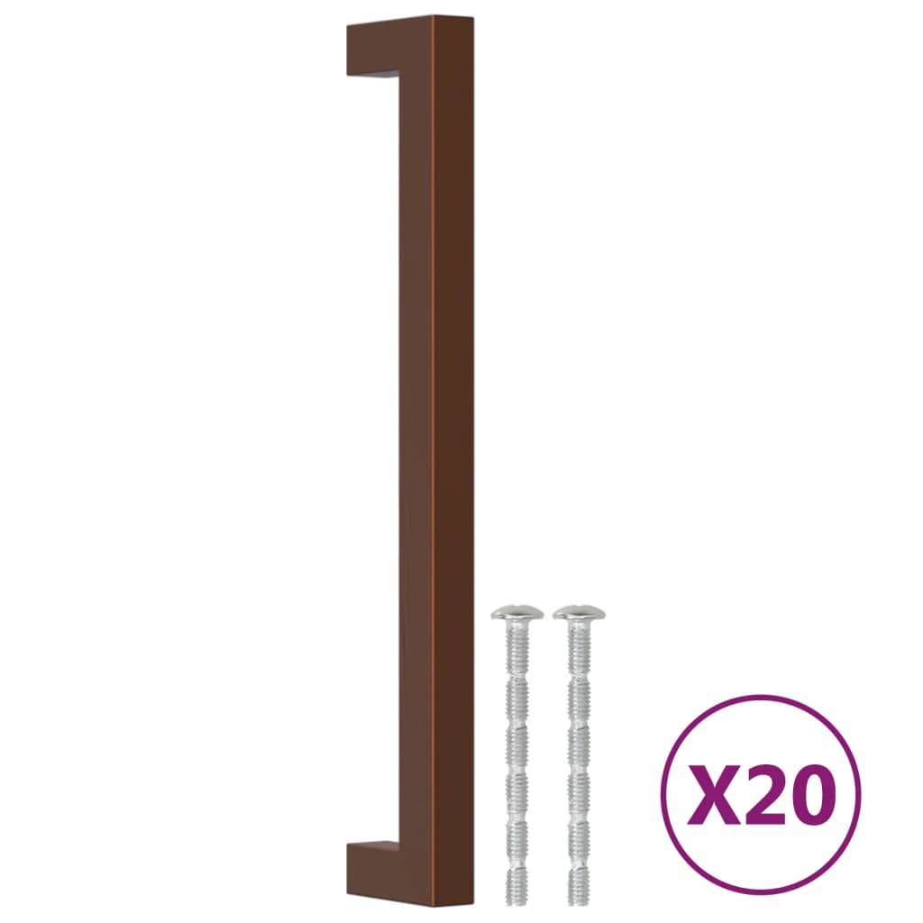 VidaXL madla 20 ks 192 mm nerezová ocel bronzové barvy