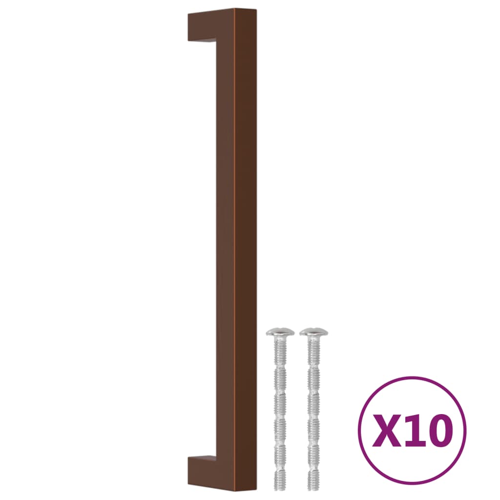 VidaXL madla 10 ks 192 mm nerezová ocel bronzové barvy