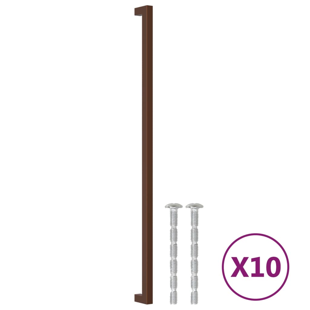 VidaXL madla 10 ks 480 mm nerezová ocel bronzové barvy