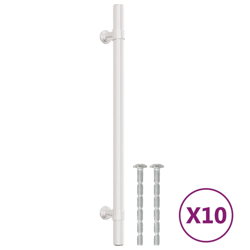 VidaXL madla 10 ks 192 mm nerezová ocel stříbrné barvy