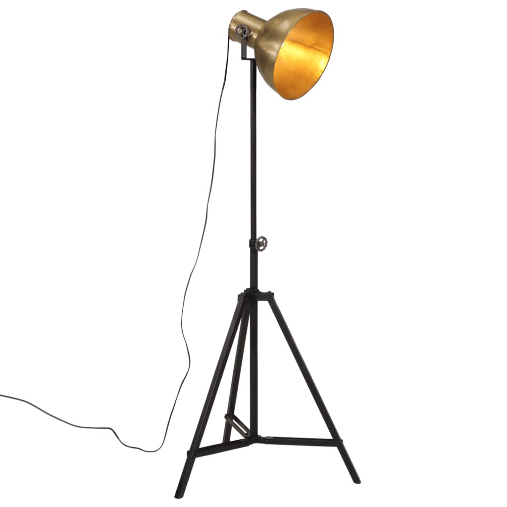 VidaXL floor lamp 25 w e27 61x61x90 150 cm antique brass-colored