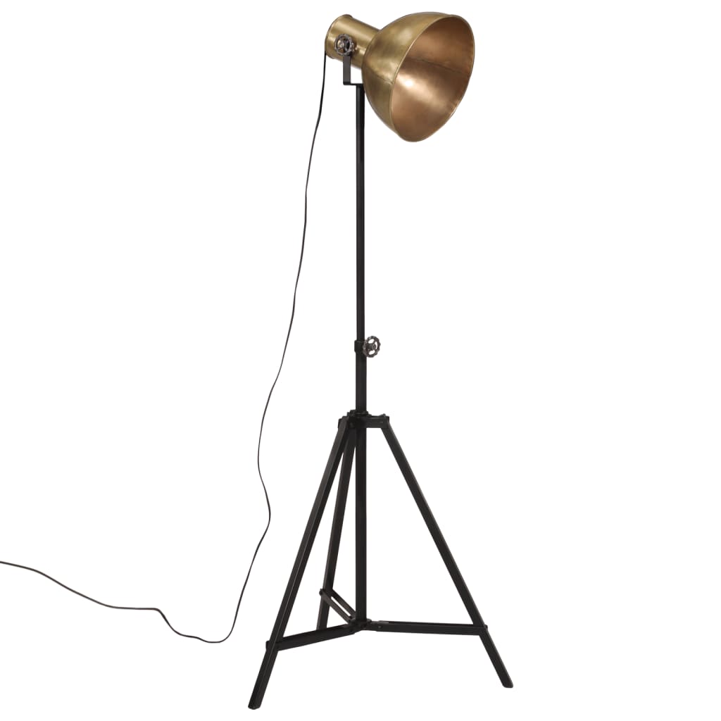 VidaXL floor lamp 25 w e27 61x61x90 150 cm antique brass-colored