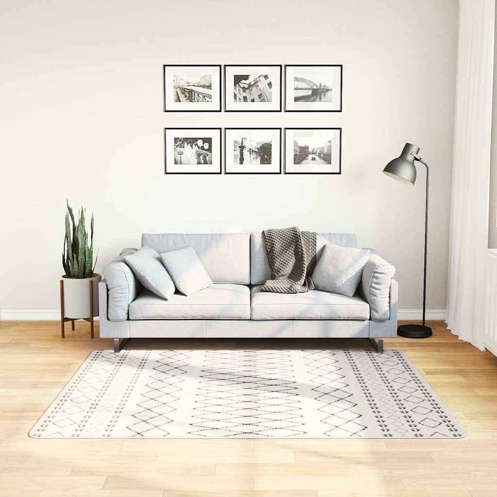 Vidaxx rug washable anti-slip 120x170 cm black and white