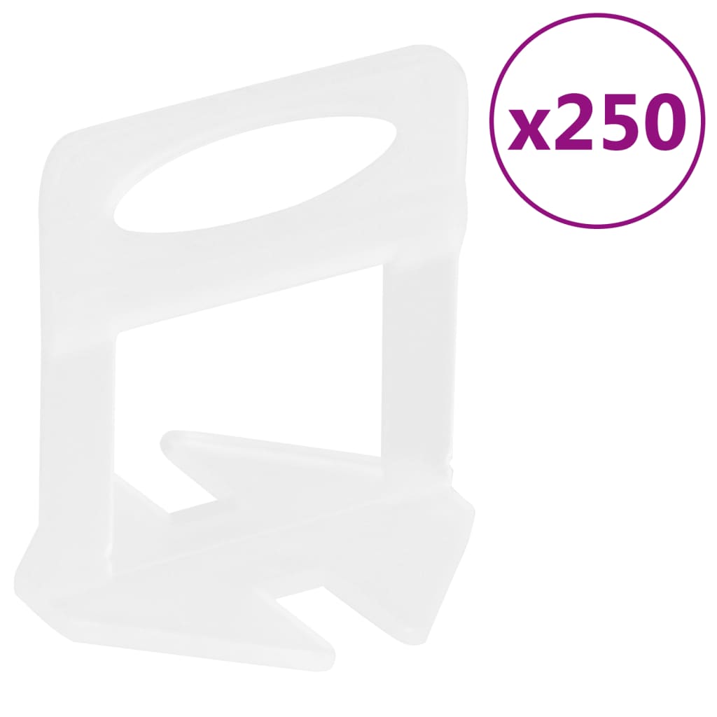 Vidaxl leveling clamps for tiles 250 pcs 2 mm
