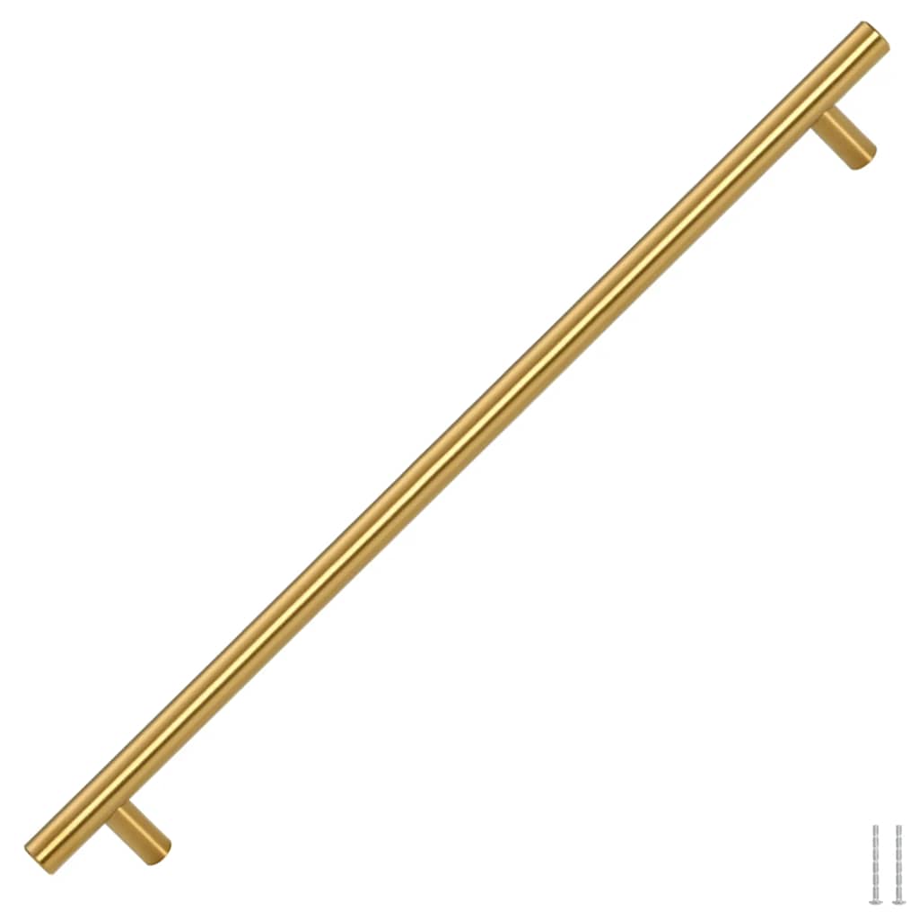 Maniglie VidaXL 5 pz 480 mm in acciaio inossidabile color oro