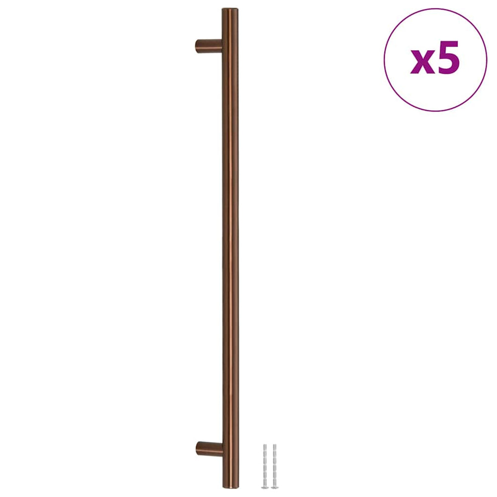 VidaXL håndtag 5 stk 480 mm rustfrit stål bronzefarvet
