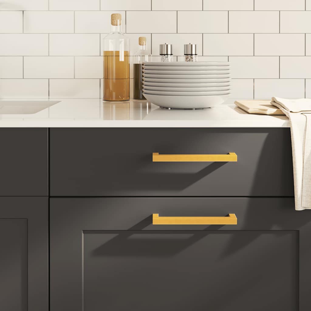 Vidaxx Griffe 10 Stück 160 mm Edelstahl goldfarben