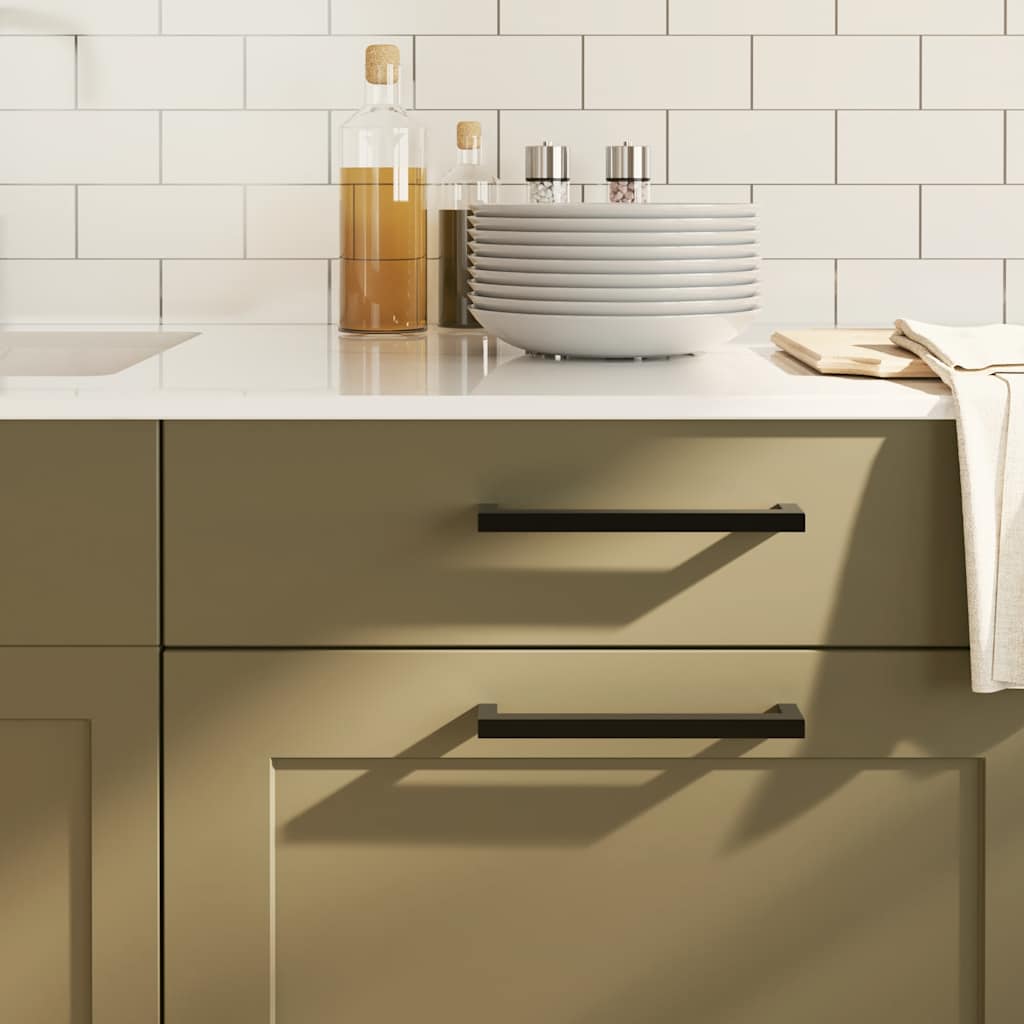 VidaXL Griffe 5 Stück 192 mm Edelstahl schwarz