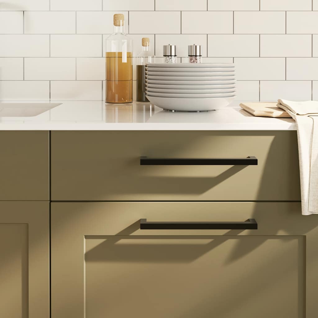 VidaXL Griffe 5 Stück 224 mm Edelstahl schwarz