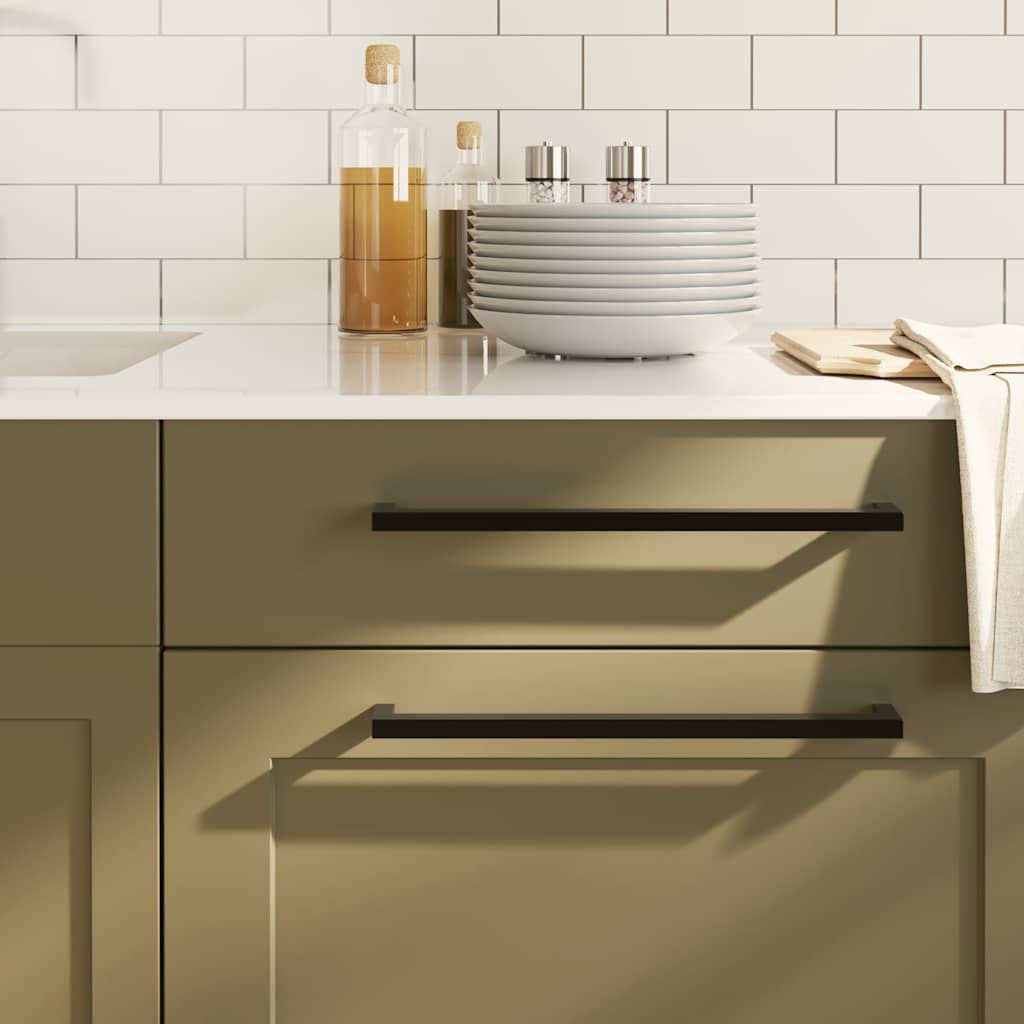 VidaXL Griffe 5 Stück 320 mm Edelstahl schwarz