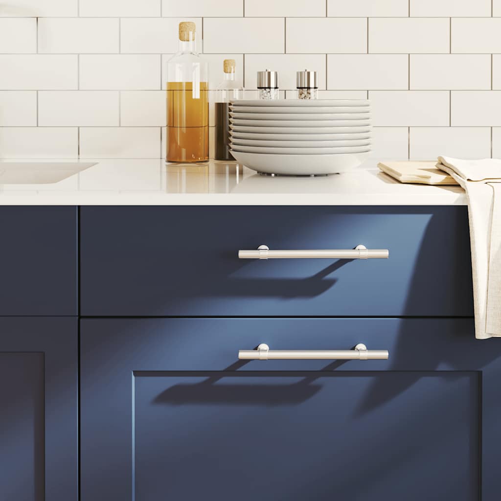 Vidaxx Griffe 10 Stück 128 mm Edelstahl silberfarben