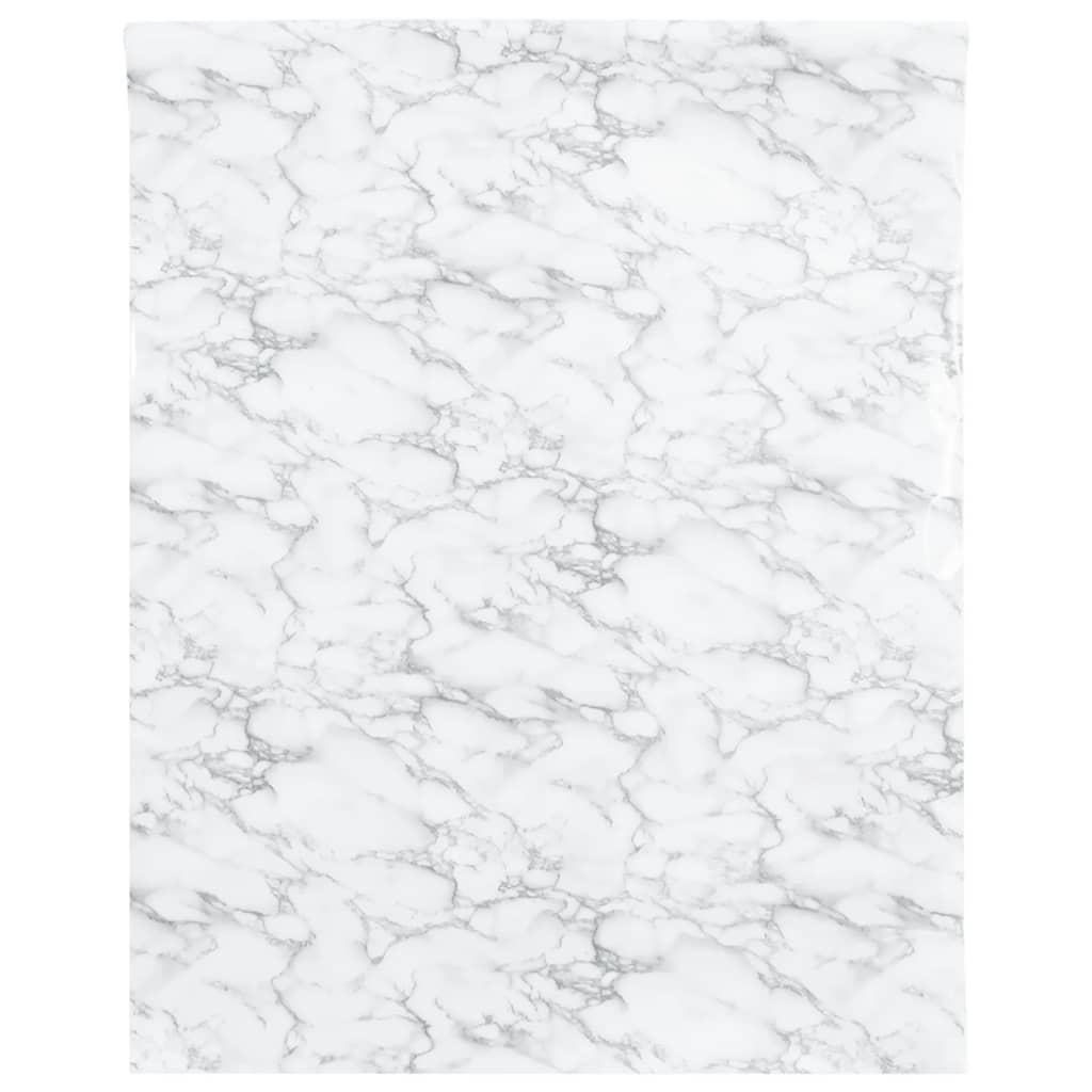 VidaXL Nábytkové fólie samolepicí 90x500 cm PVC mramor bílá