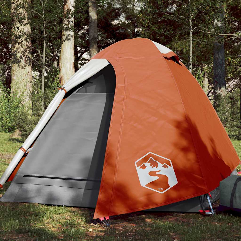 Vidaxl Dome Tenda arancione impermeabile per 2 persone