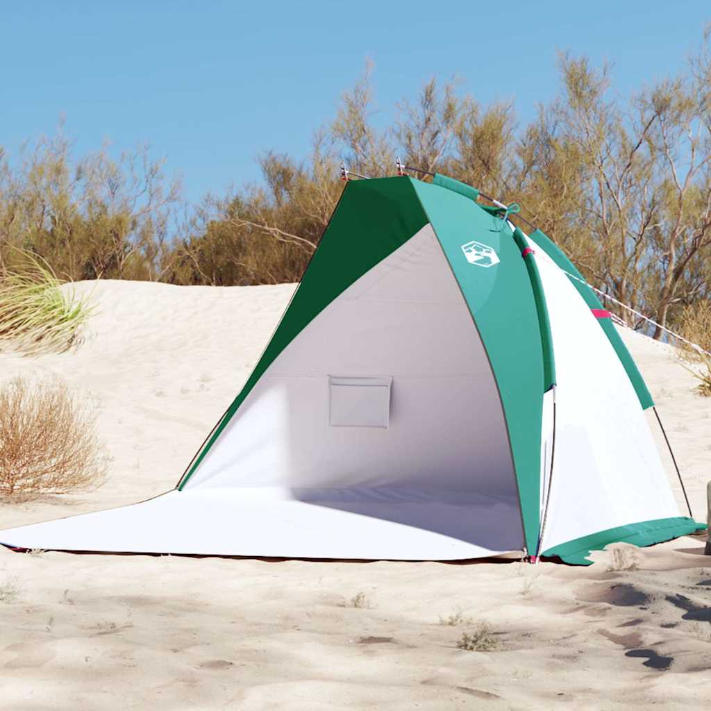 VidaXL tente de plage 268x223x125 cm 185t polyester vert d'eau